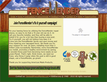 Tablet Screenshot of fencemender.com